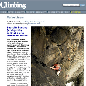 Climbing Magazine: Maine Liners